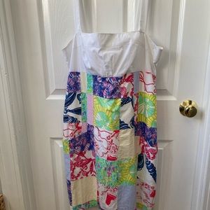 Lilly Pulitzer Patchwork Dress Size 14